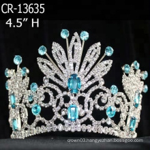 Lake Blue 4.5 Inch Queen Pageant Tiara Crown
